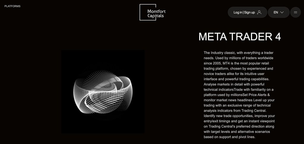 Montfort Capitals page screenshot