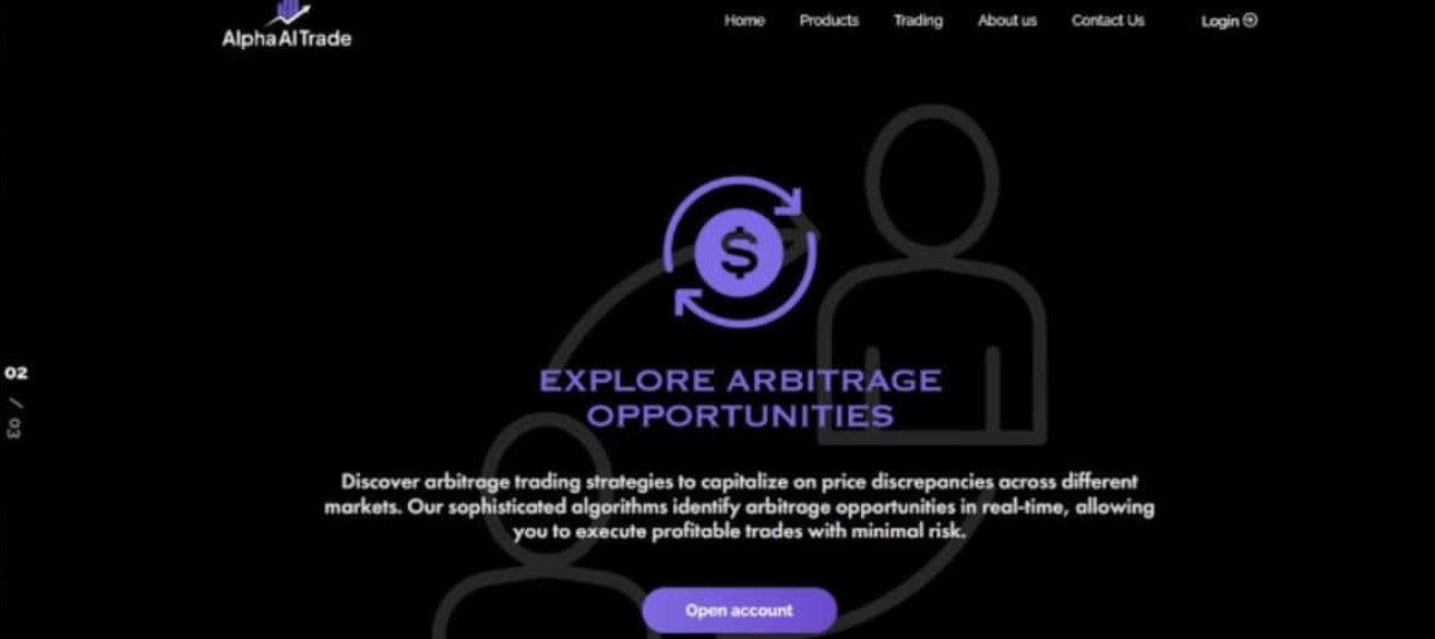 AlphaAITrade website